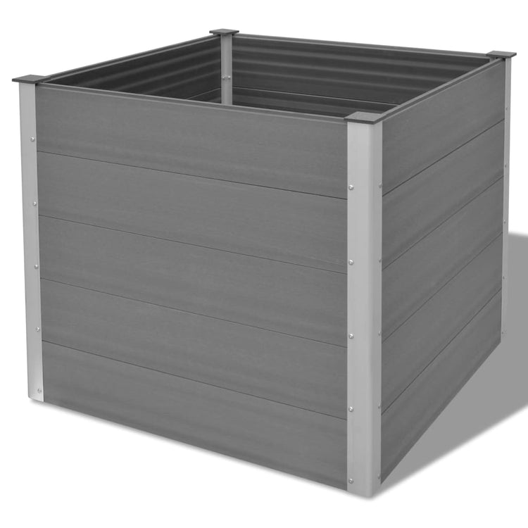 Vidaxl Planning Box Souget 100x100x91 cm hkc gris