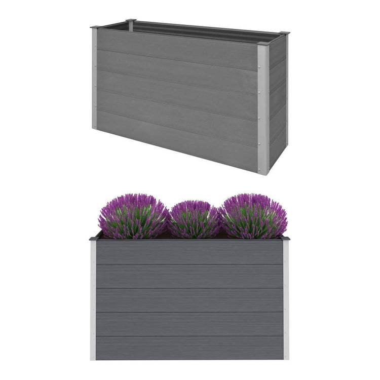 Vidaxl Planter surélevé 150x50x91 cm HKC Gray