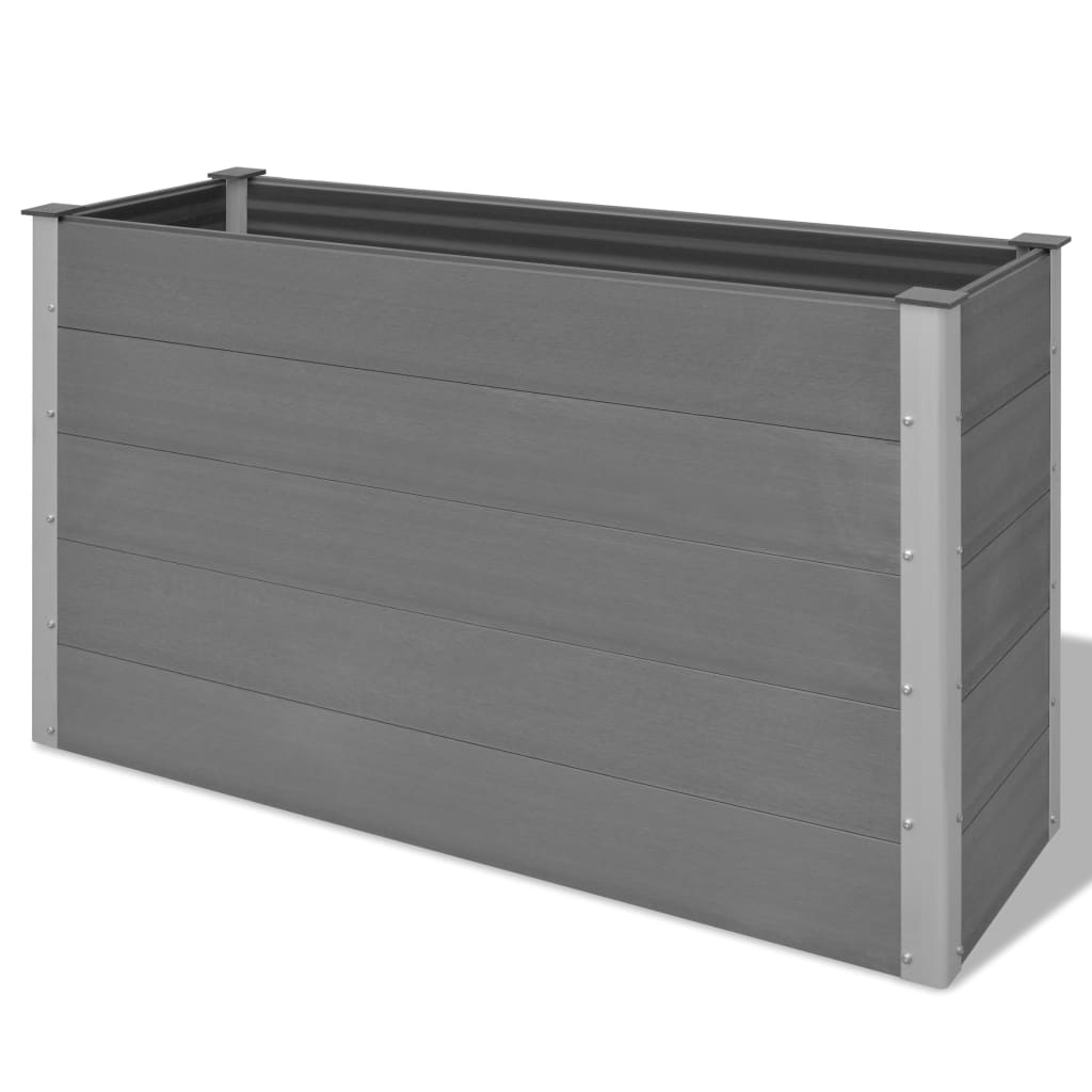 Vidaxl Planter surélevé 150x50x91 cm HKC Gray