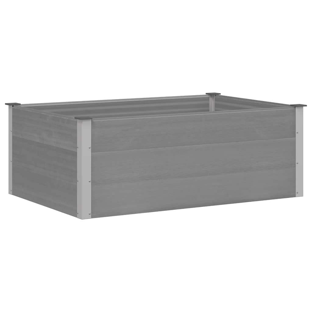 Vidaxl Planter surélevé 150x100x54 cm HKC Gray