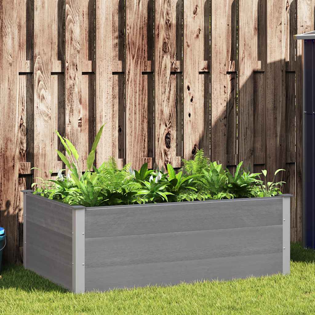 Vidaxl Planter surélevé 150x100x54 cm HKC Gray