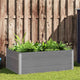 Vidaxl Planter surélevé 150x100x54 cm HKC Gray