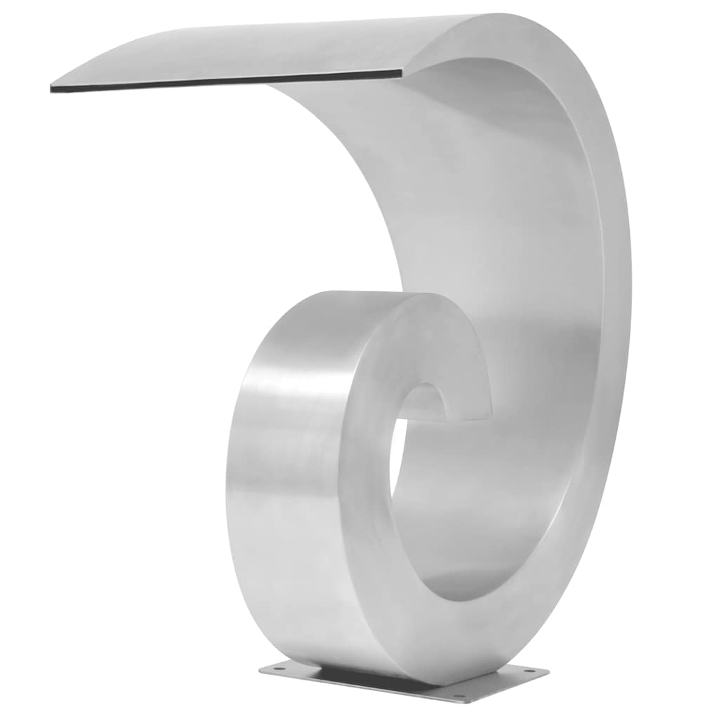 Vidaxl Piscine Fountain 50x30x53 cm en acier inoxydable en argent coloré