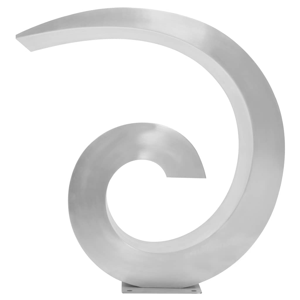 Vidaxl Piscine Fountain 50x30x53 cm en acier inoxydable en argent coloré