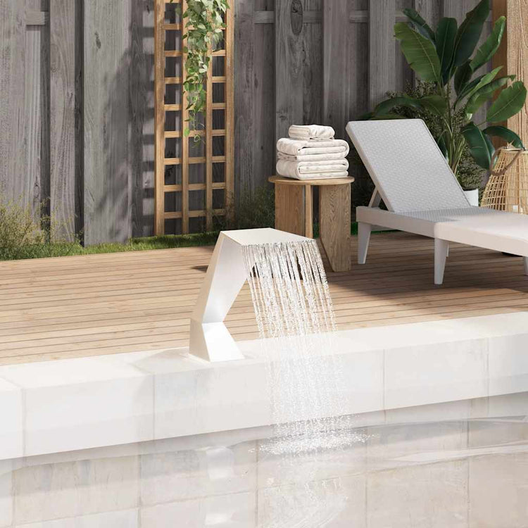 Vidaxl Fountain de piscine Vidaxl 64x30x52 cm en acier inoxydable en argent couleur