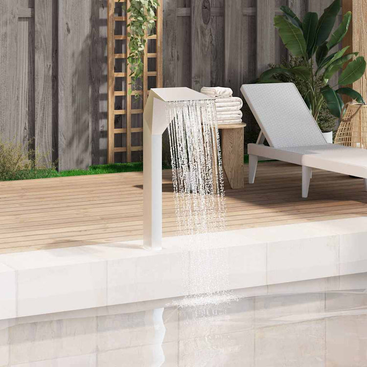 Vidaxl Piscine Fountain 50x30x90 cm en acier inoxydable en argent coloré