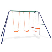 Vidaxl Swings Ensemble avec 4 sièges orange - afbeelding 1