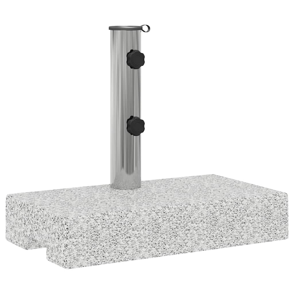 Vidaxl parasol pied rectangulaire 25 kg de granit