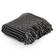 Carrés à plaid vidaxl 125x150 cm coton noir