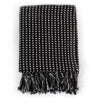 Carrés à plaid vidaxl 125x150 cm coton noir