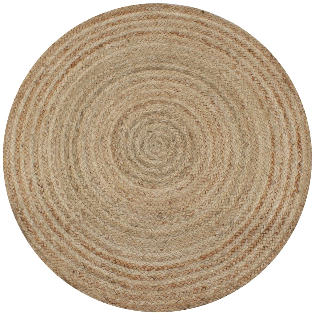 Tapis vidaxl autour de 120 cm de jute tressée