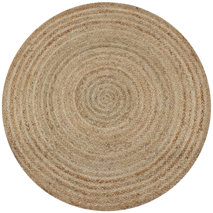Tapis vidaxl autour de 120 cm de jute tressée