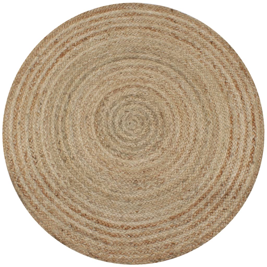 Tapis vidaxl autour de 150 cm de jute tressée