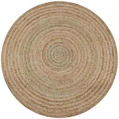 Tapis vidaxl autour de 150 cm de jute tressée