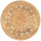 Tapis vidaxl avec conception d'environ 90 cm de jute tressée