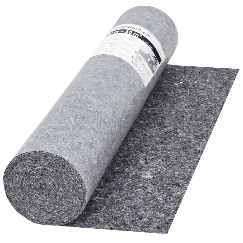 Peinture vidaxl vlie anti-glip 50 m 280 g m² gris