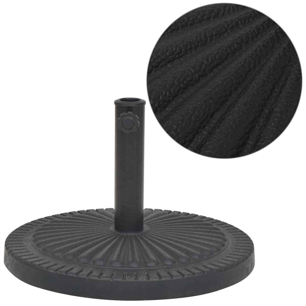 Vidaxl Parasol Foot d'environ 14 kg de résine noir