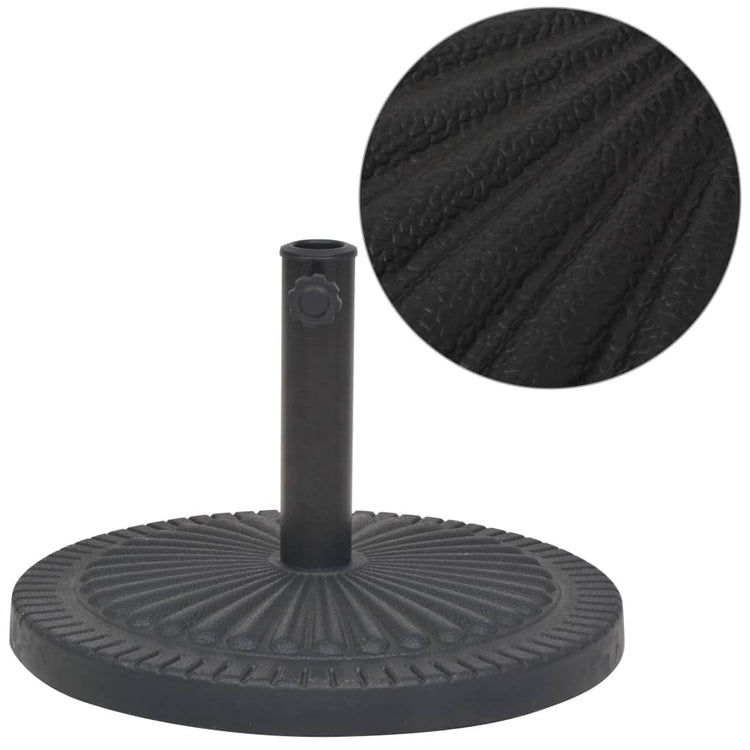 Vidaxl Parasol Foot d'environ 14 kg de résine noir