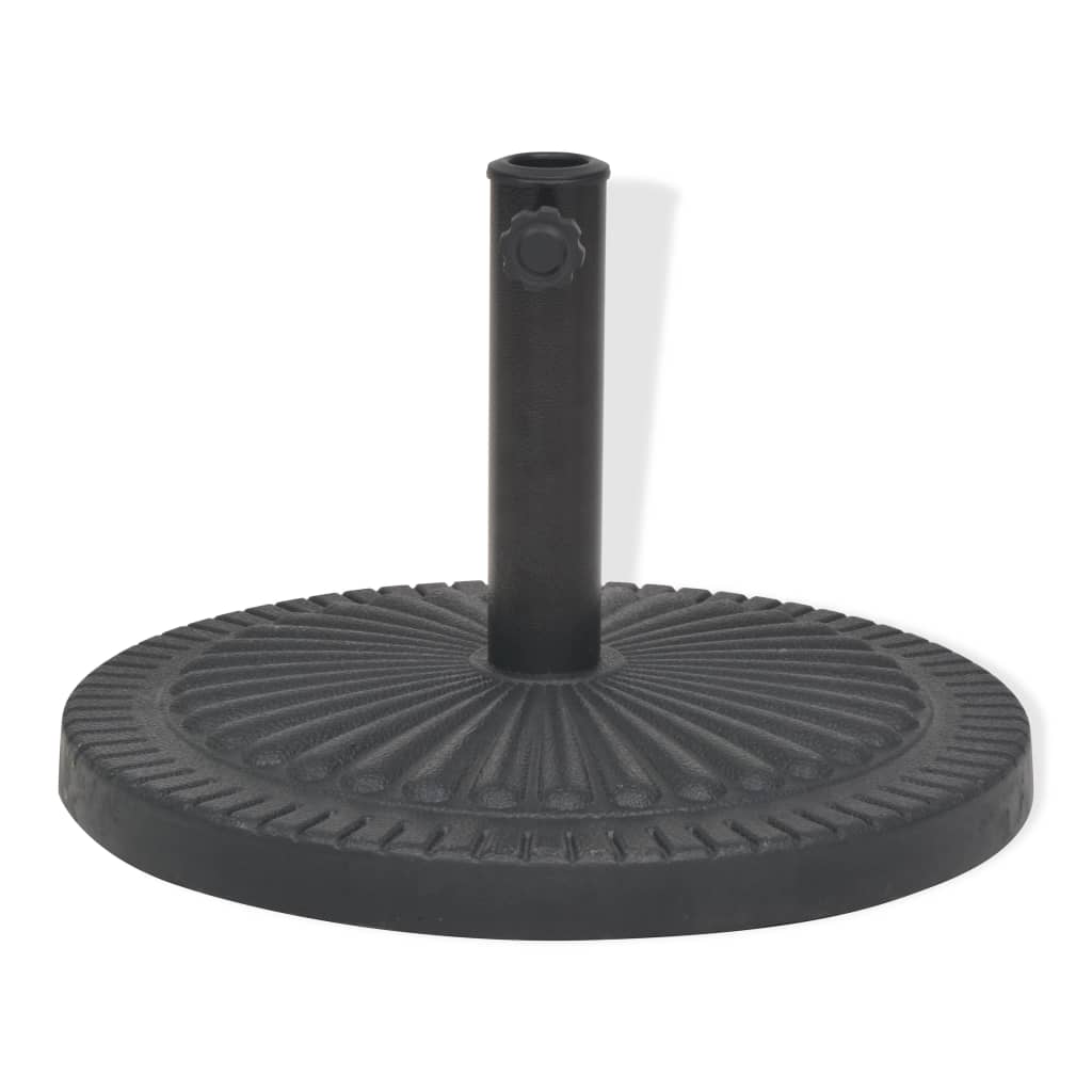 Vidaxl Parasol Foot d'environ 14 kg de résine noir