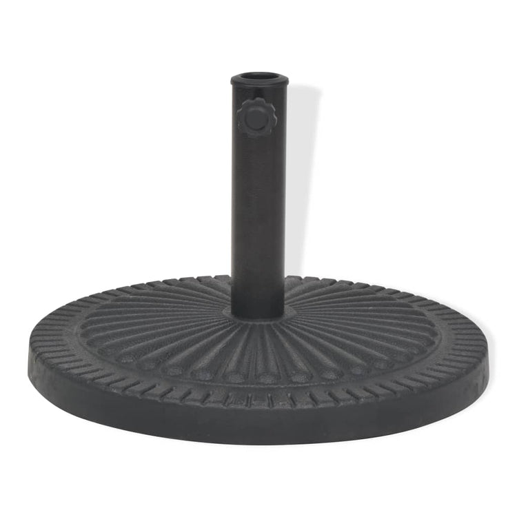 Vidaxl Parasol Foot d'environ 14 kg de résine noir