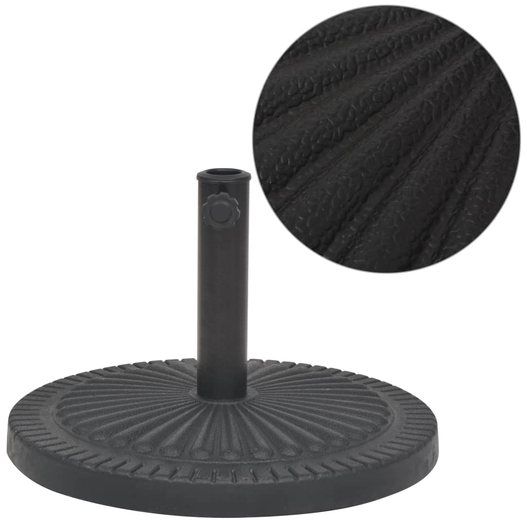 Vidaxl Parasol Foot d'environ 29 kg de résine noir