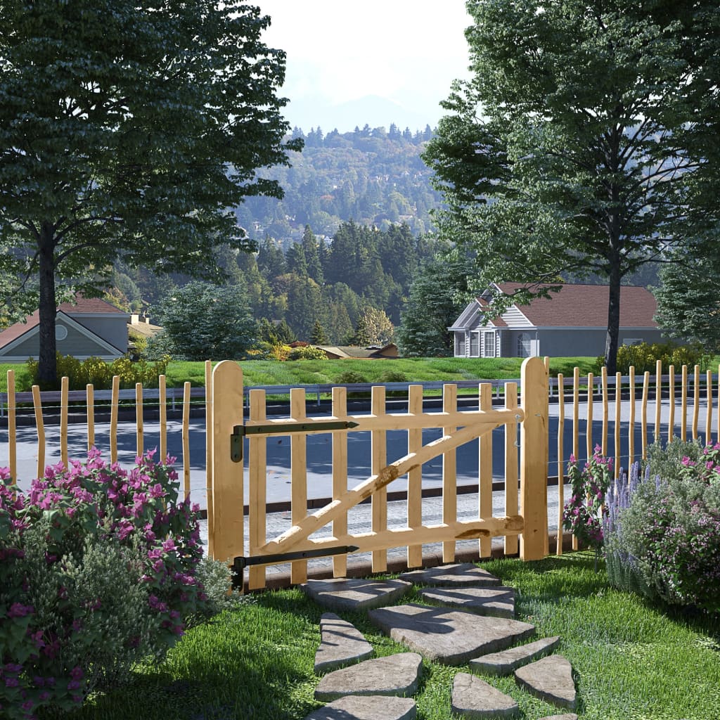 Port vidaxl seulement 100x60 cm en bois de noisetier