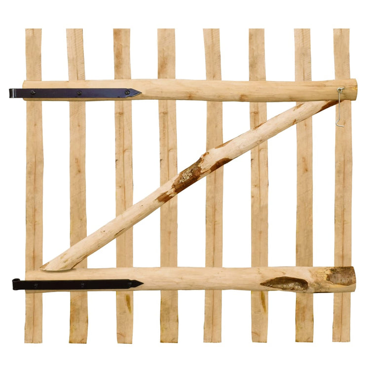 Port vidaxl seulement 100x100 cm en bois de noisetier