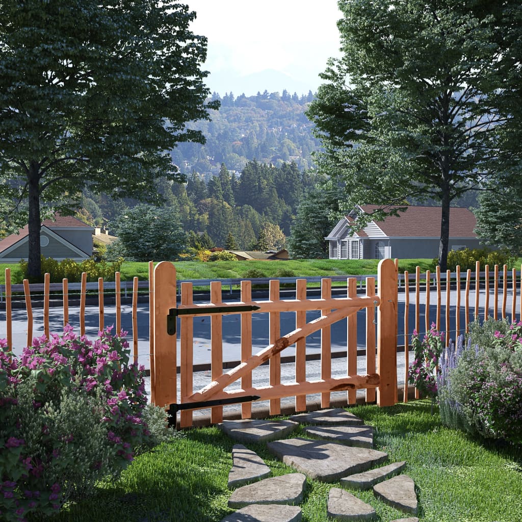 Port vidaxl seulement 100x60 cm en bois de noisetier imprégné