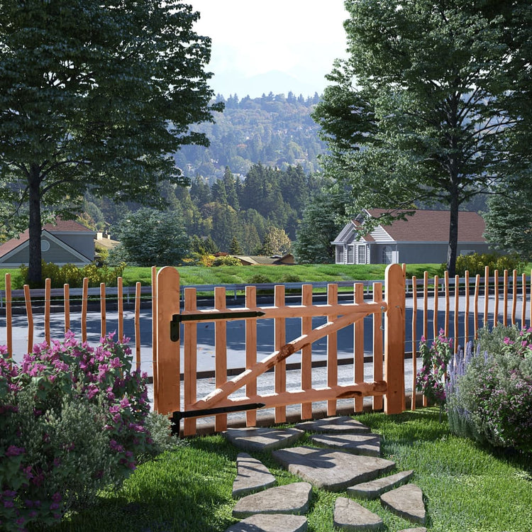 Port vidaxl seulement 100x60 cm en bois de noisetier imprégné
