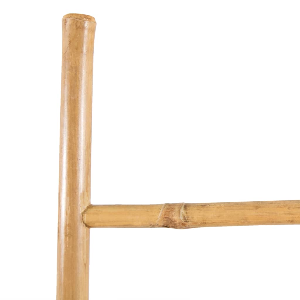 Échelle de serviette Vidaxl avec 5 sports de bambou 150 cm