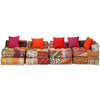 Vidaxl Pouf Four-SEATER MODULAR TAST Patchwork