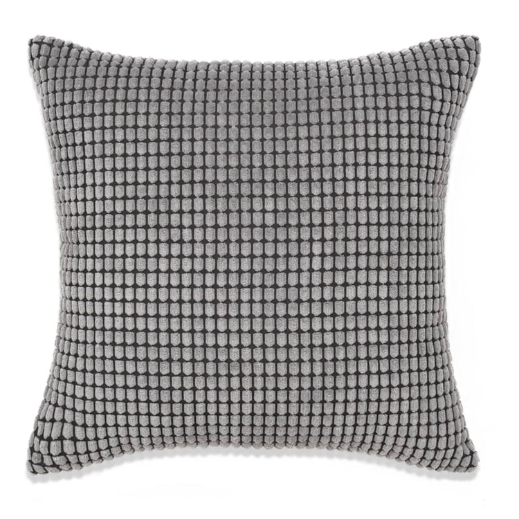 Vidaxl Decorative Cushion Set 45x45 cm Velor Grey 2 pièces