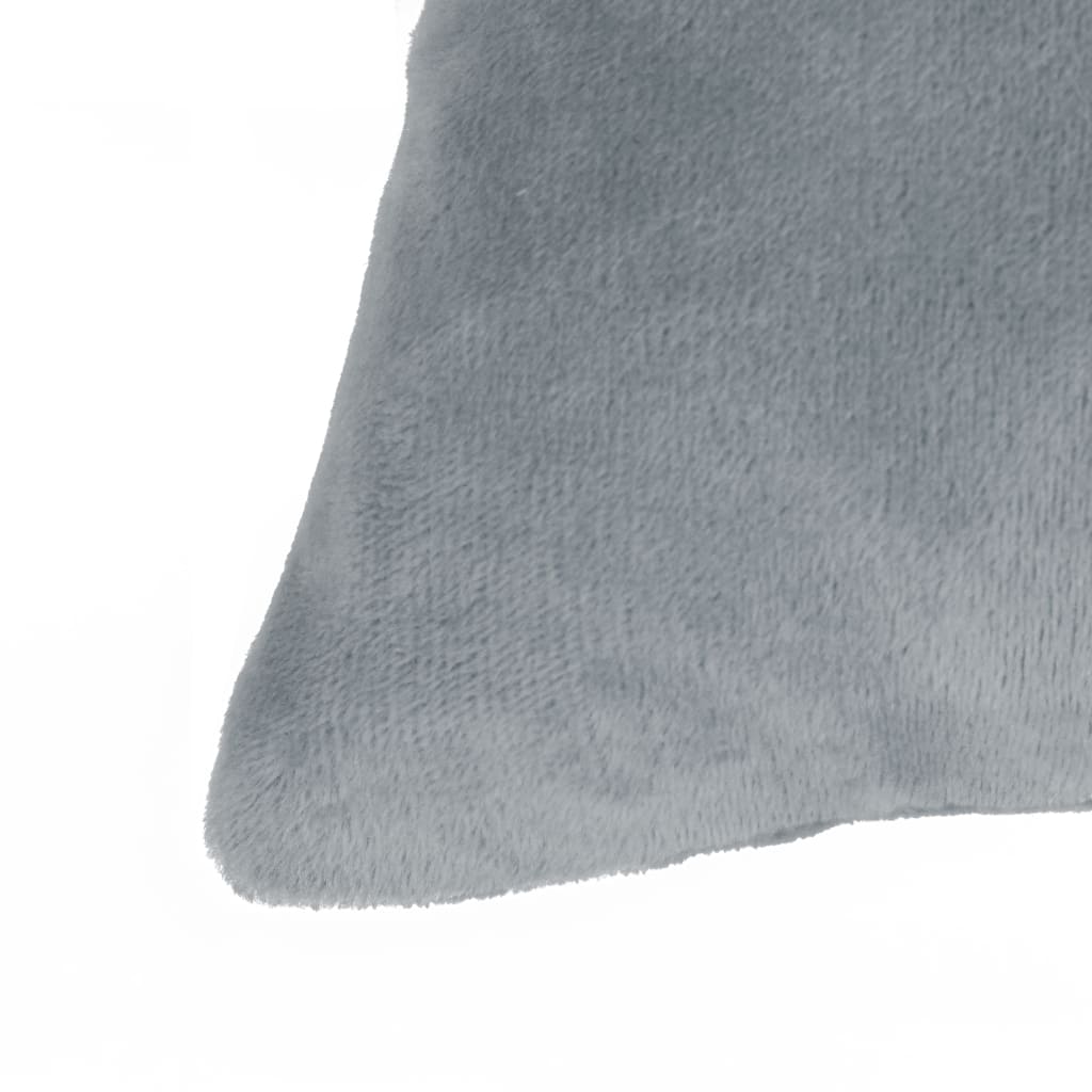 Vidaxl 2 pièces décoratives ensembles de coussin 45x45 cm gris