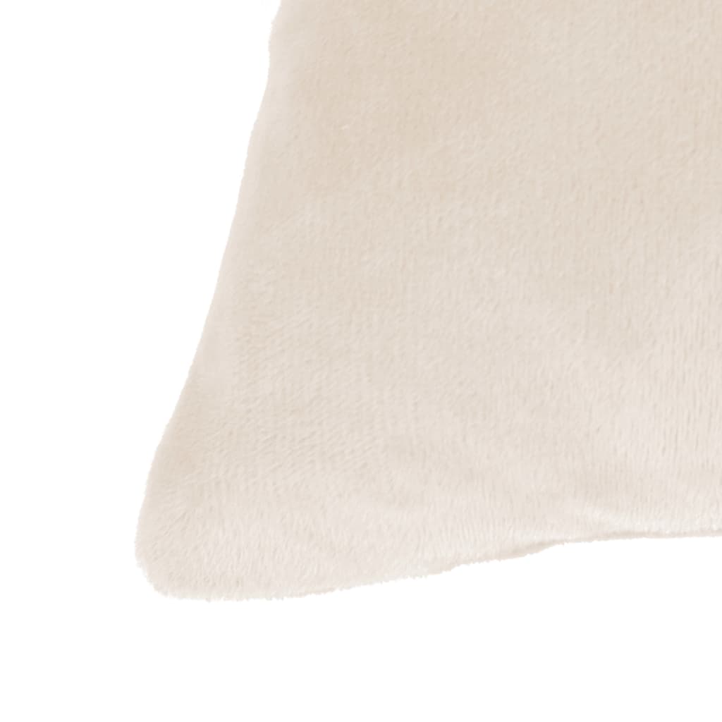 Coussin de vidaxl coussin 4 ST 40x40 cm tissu blanc cassé