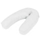 Vidaxl Grossesse coussin J 54x (36-43) cm blanc