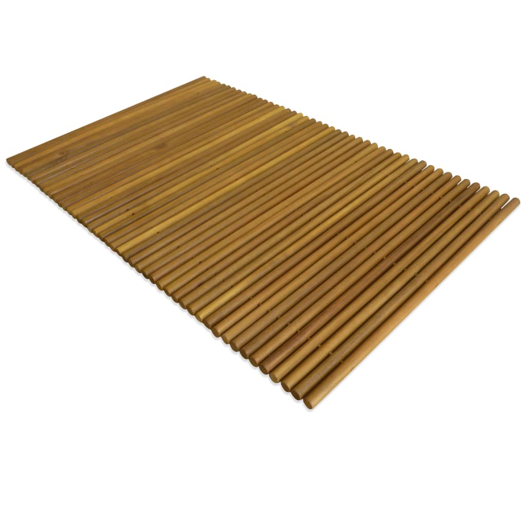 Vidaxl Bathmat 80x50 cm en bois acacia