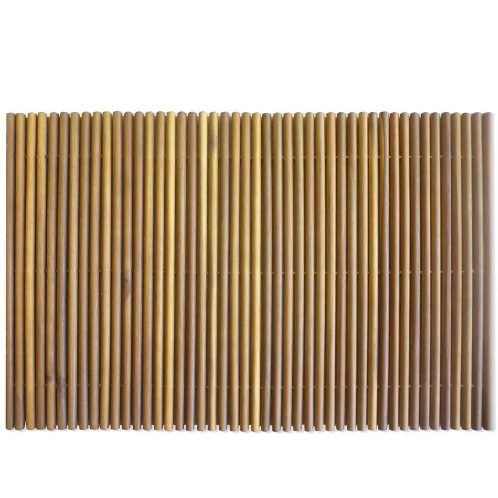 Vidaxl Bathmat 80x50 cm en bois acacia