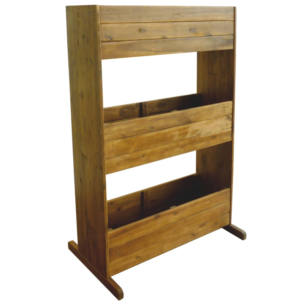 Vidaxl Planning Boîte à 3 couches en bois d'acacia solide