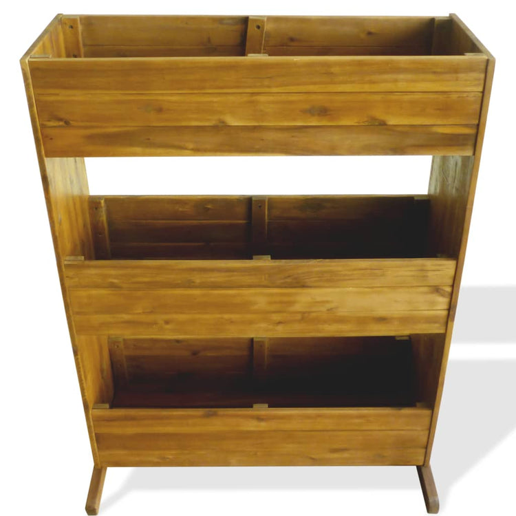 Vidaxl Planning Boîte à 3 couches en bois d'acacia solide