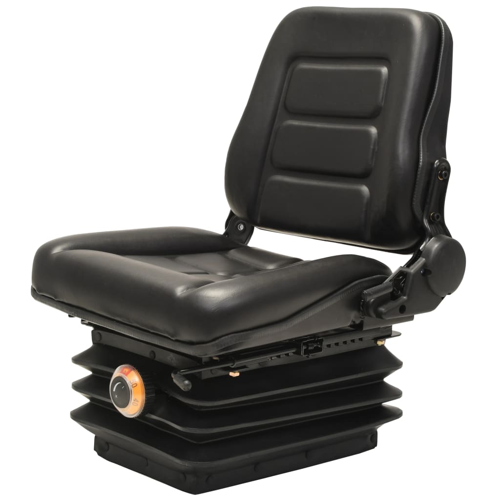 Chaise de tracteur à chariot élévateur Vidaxl avec suspension et dossier réglable