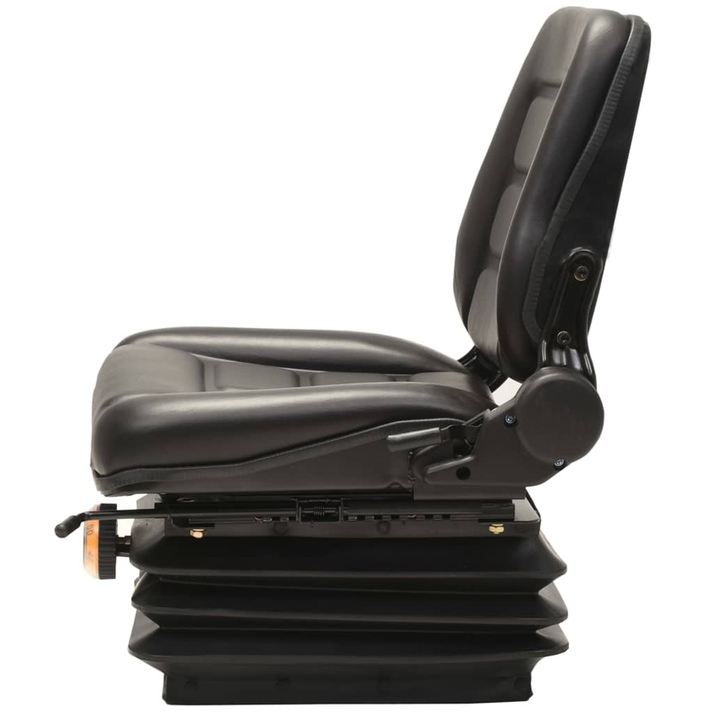 Chaise de tracteur à chariot élévateur Vidaxl avec suspension et dossier réglable