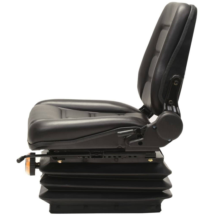 Chaise de tracteur à chariot élévateur Vidaxl avec suspension et dossier réglable