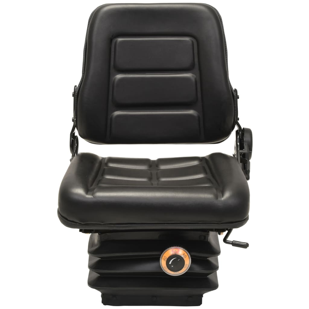 Chaise de tracteur à chariot élévateur Vidaxl avec suspension et dossier réglable