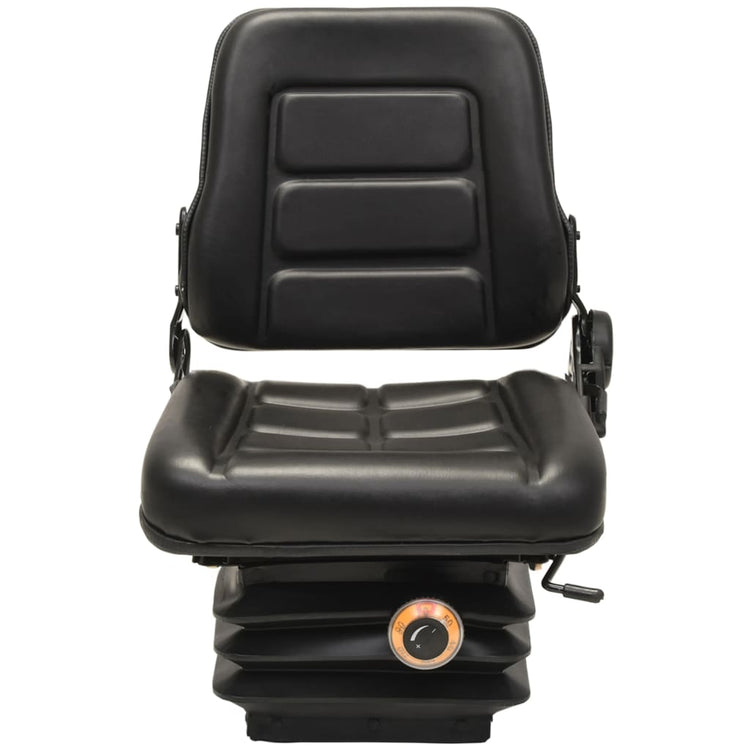 Chaise de tracteur à chariot élévateur Vidaxl avec suspension et dossier réglable