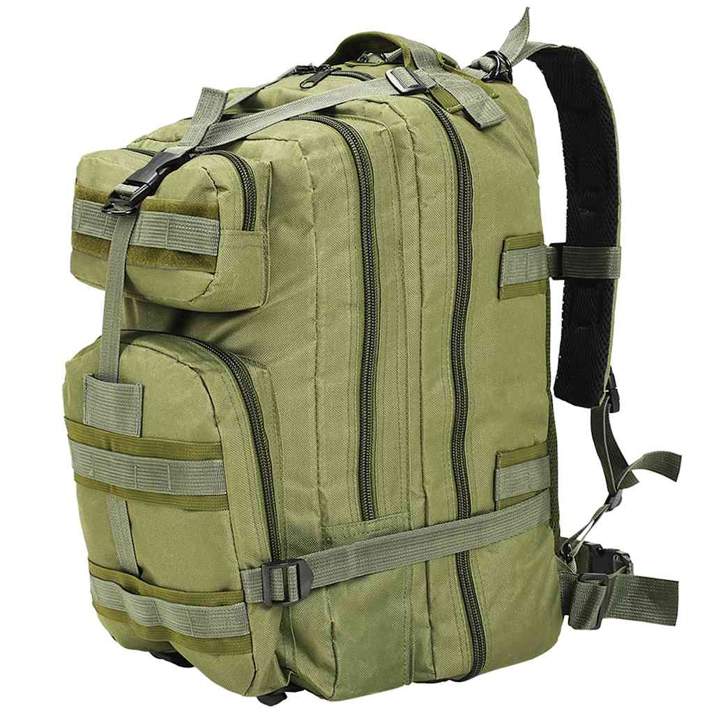 Vidaxl 91382 Sac à dos Style de l'armée 50 l Green d'olive