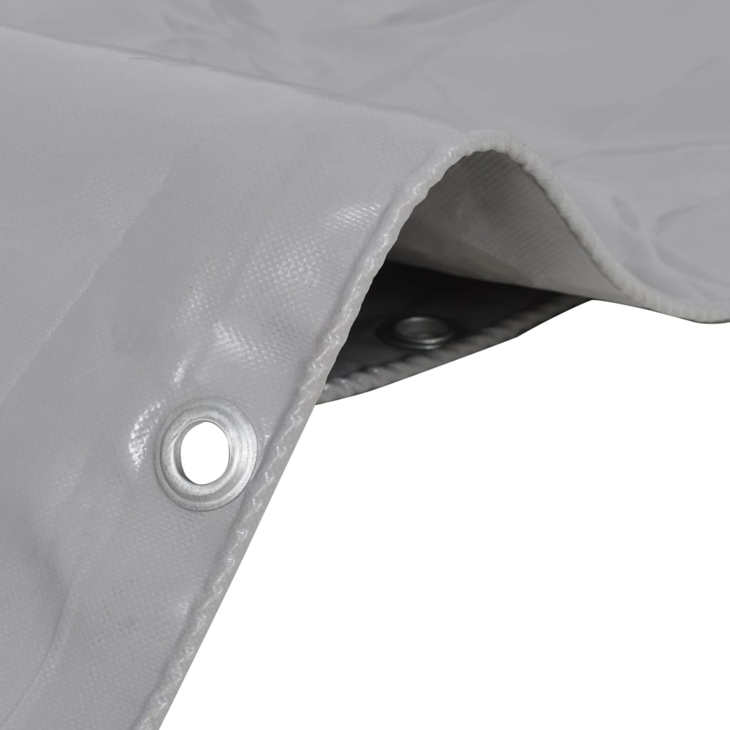 Dispositif Vidaxl 650 g m² 3x6 m gris