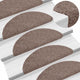 Vidaxl Stair Mats auto-adhésif 56x17x3 cm aiguille en feutre brun 15 m