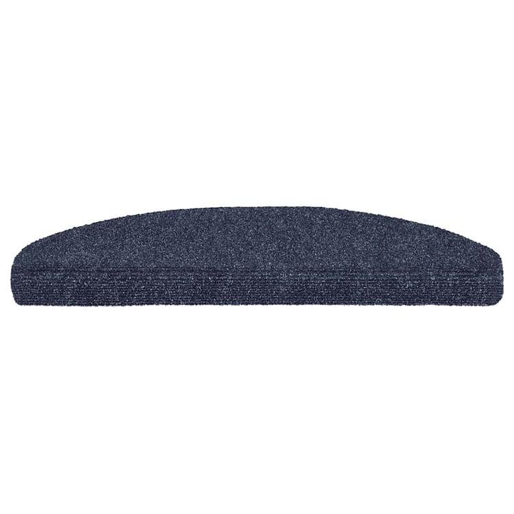 Vidaxl Stair Mat auto-adhésif 65x21x4 cm aiguille en feutre bleu 15 pièces