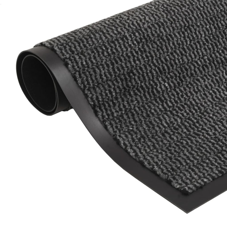 Vidaxl droogloopmat rectangulaire tufted 80x120 cm anthracite
