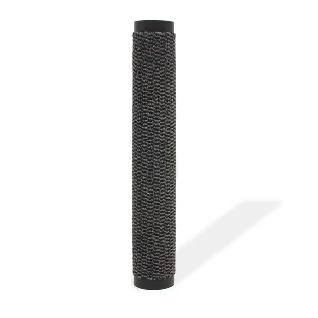 Vidaxl droogloopmat rectangulaire tufted 80x120 cm anthracite